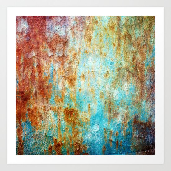 Grunge 'n' Rust Art Print