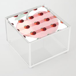 Red Apples Design Acrylic Box