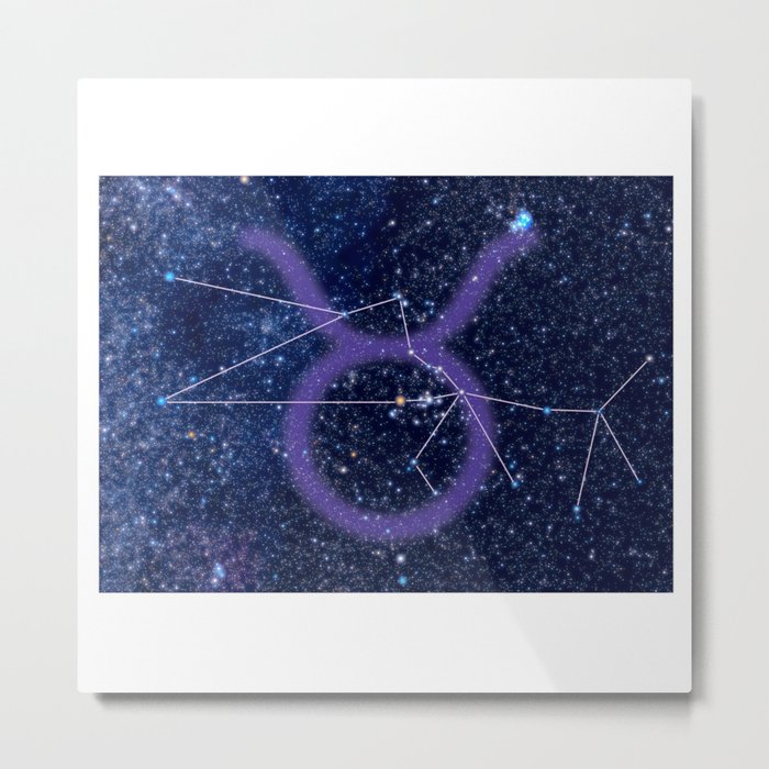 Taurus Zodiac Constellation Metal Print