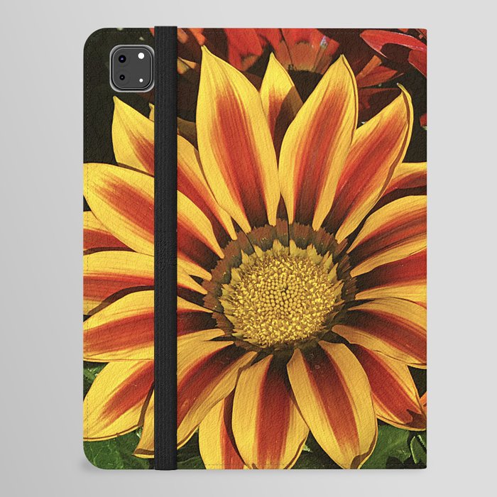 Red, Yellow, Orange Joyous Garden Flowers Art Photo  iPad Folio Case