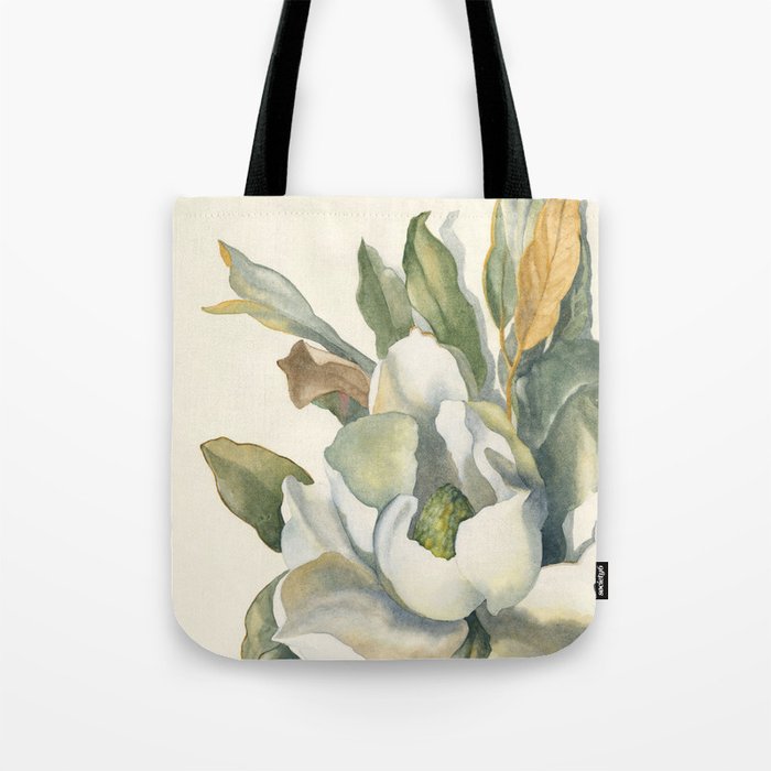 Paper Magnolia Tote Bag