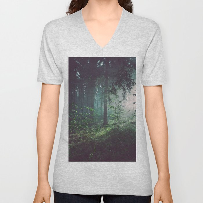 Magical Forest V Neck T Shirt