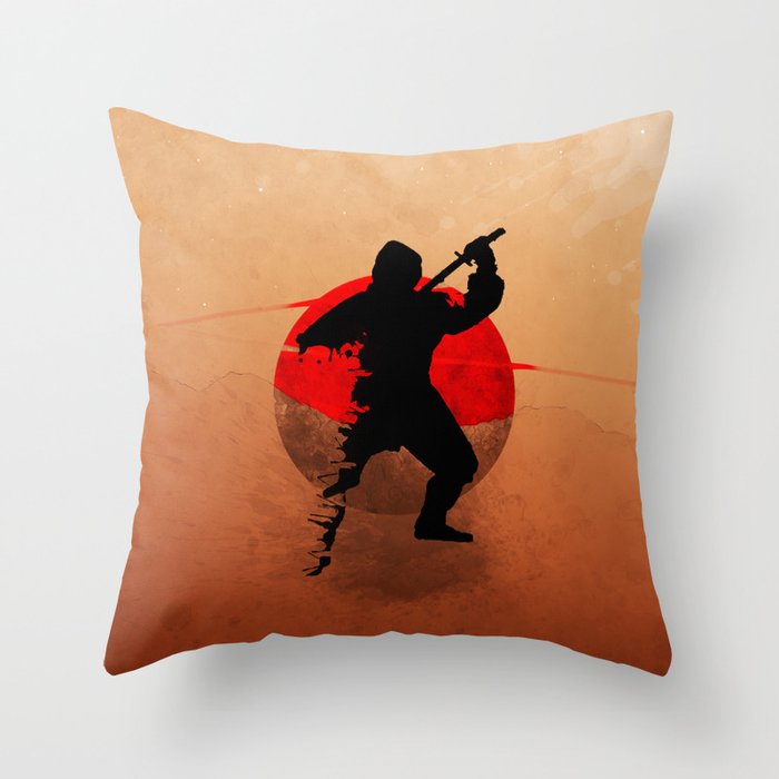 The Ninja Throw Pillow