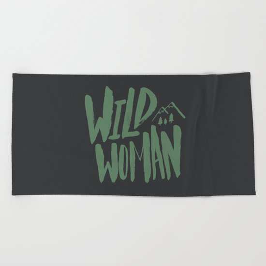 Wild Woman Beach Towel
