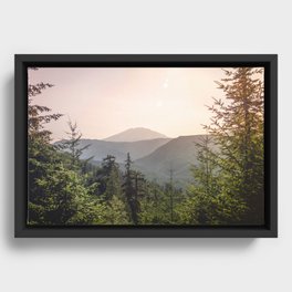 Forest Mountain Wanderlust III - Nature Photography Framed Canvas