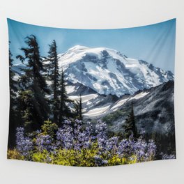 Scenic Art, Mt. Rainier, Mt. Rainier National Park, Spray Park Wall Tapestry