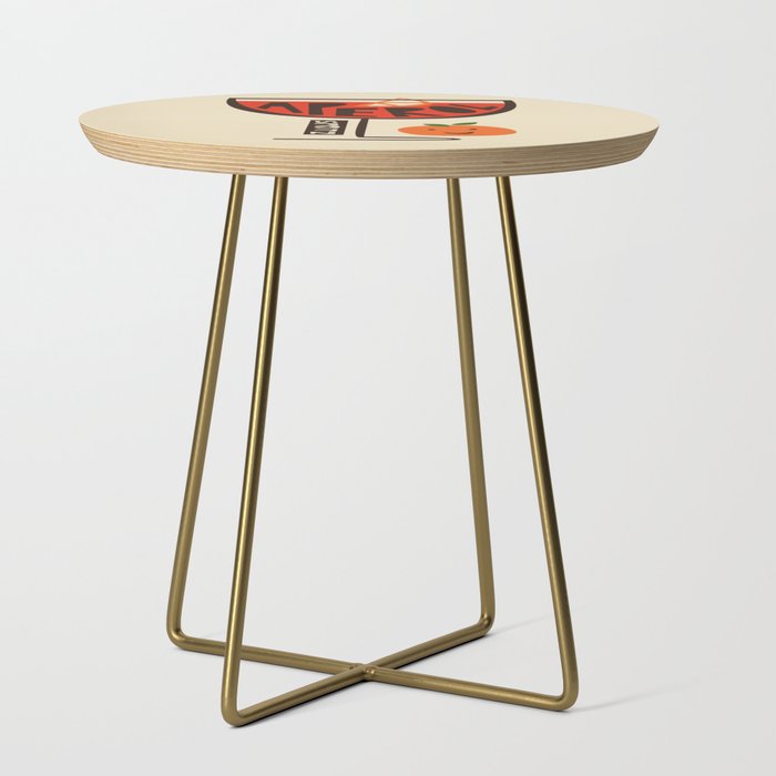 Aperol Spritz Cocktail Print Side Table