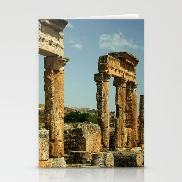 Hierapolis Ruins Pamukkale Turkiye Stationery Cards