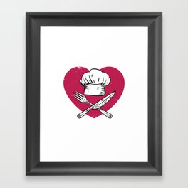 Restaurant Chef Food Cooking Kitchen Framed Art Print
