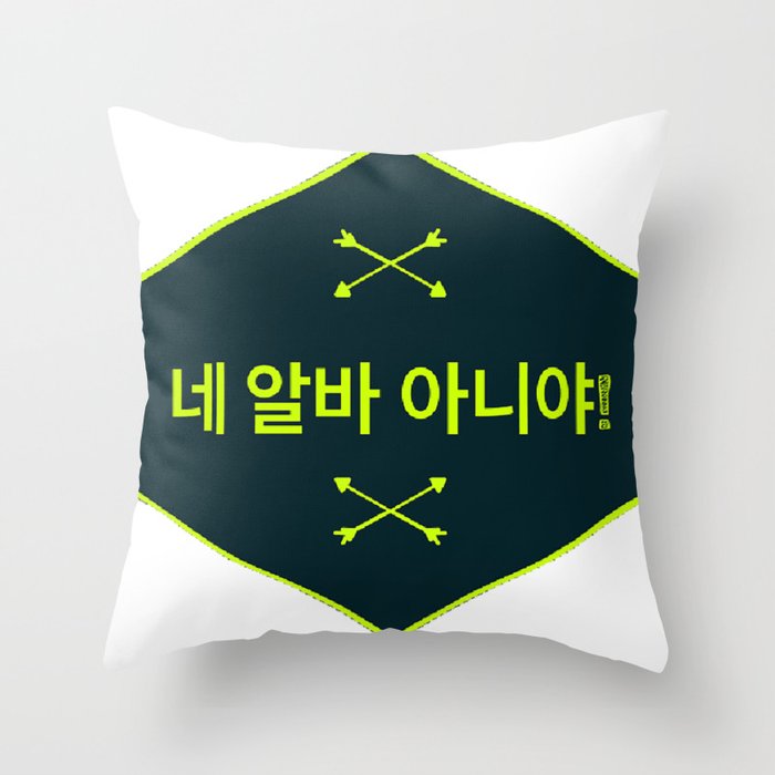 None of Your Business (네 알바 아니야) Throw Pillow