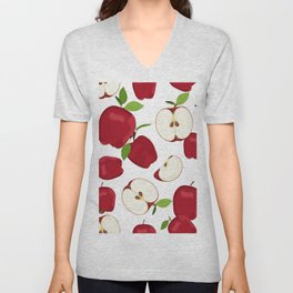 Apple V Neck T Shirt