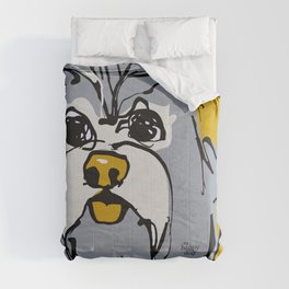 Lulz - gray/yellow Comforter