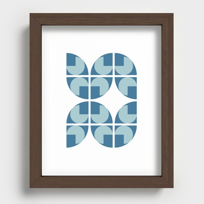 Simple arch shapes collection 4 Recessed Framed Print
