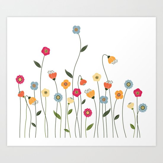 A Walk in the Countryside Art Print