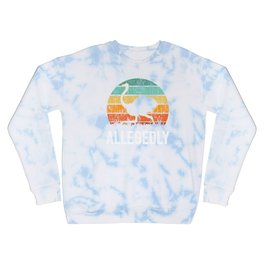 Letterkenny Allegedly Ostrich Vintage Retro Sunset Distressed Gift Crewneck Sweatshirt