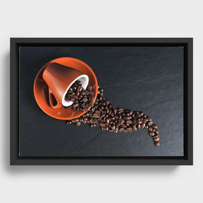 Coffee Framed Canvas