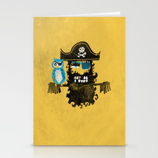 Trendy Pirate Stationery Cards