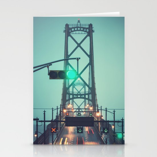 Green Light Bridge Stationery Cards