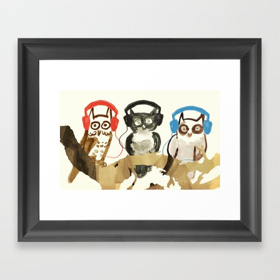 Forest Beats Framed Art Print