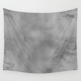 Elegant Luxury Silver Abstract Marble Wall Tapestry
