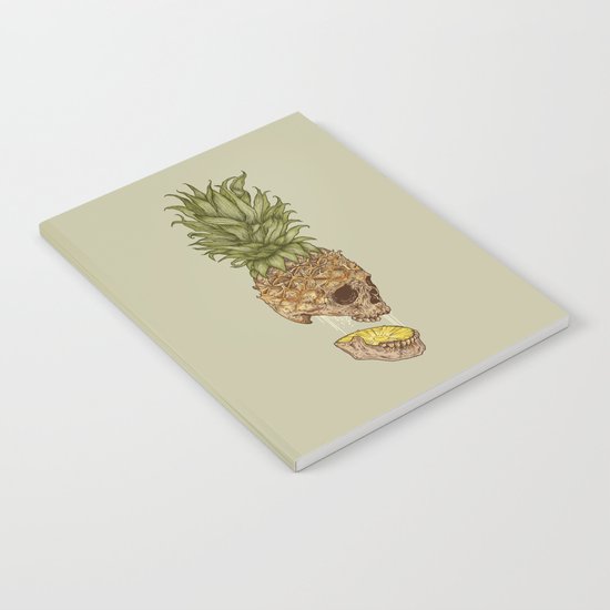 Pineapple Skull Notebook