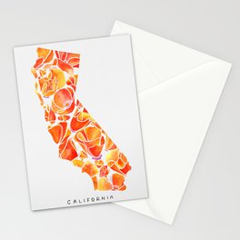 California Poppies Stationery Card