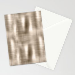 Light Gold Brushed Metallic Texture Stationery Card