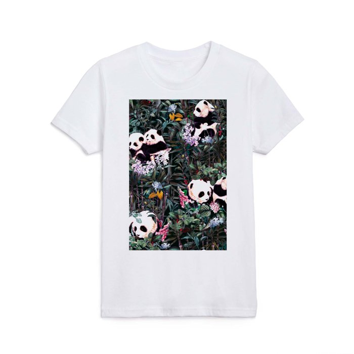Rainforest Pandas Kids T Shirt