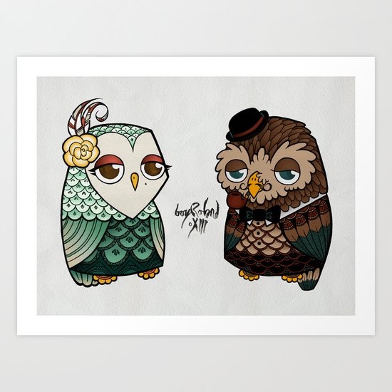 The Owls Art Print