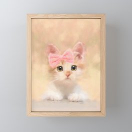 Kiki Kitten Framed Mini Art Print