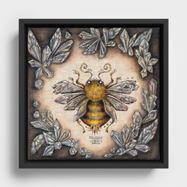 Crystal bumblebee Framed Canvas