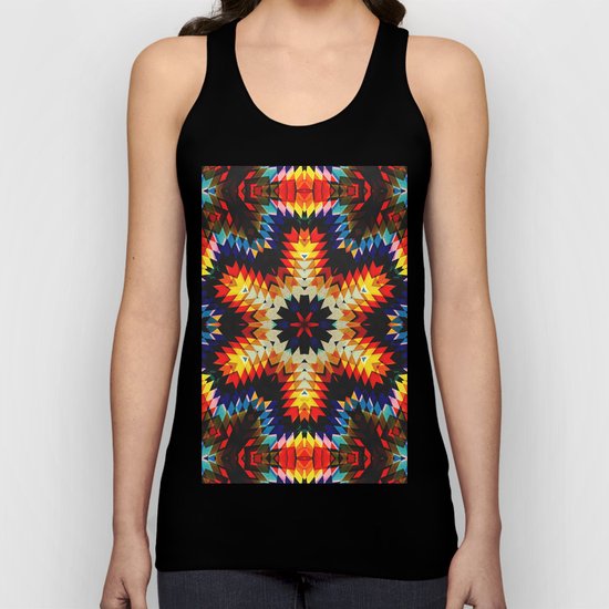 Colorful Geometric Abstract Unisex Tank Top