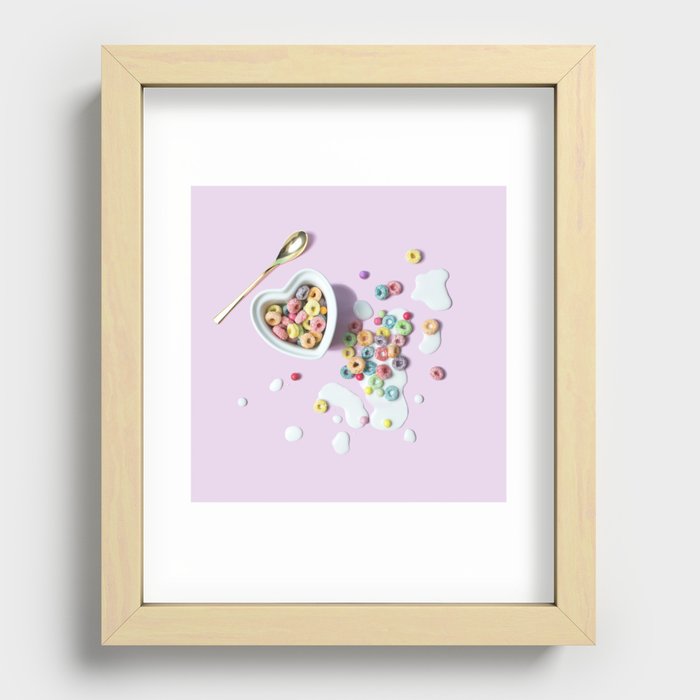 Cereal and Milk Recessed Framed Print