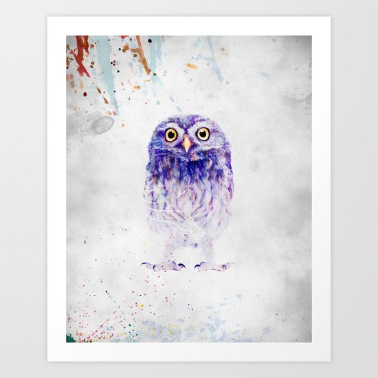 baby owl Art Print