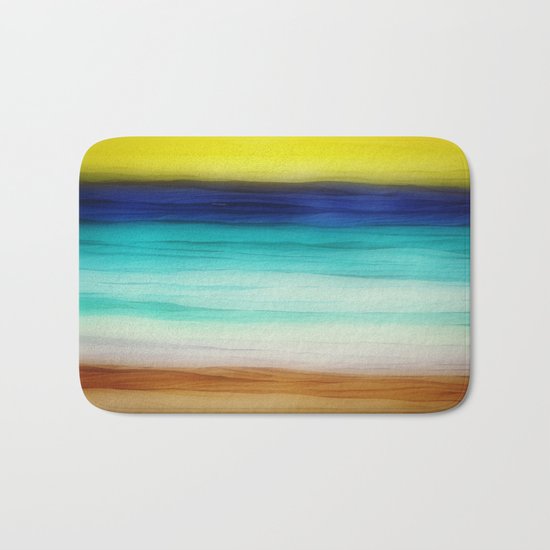 beach abstract Bath Mat