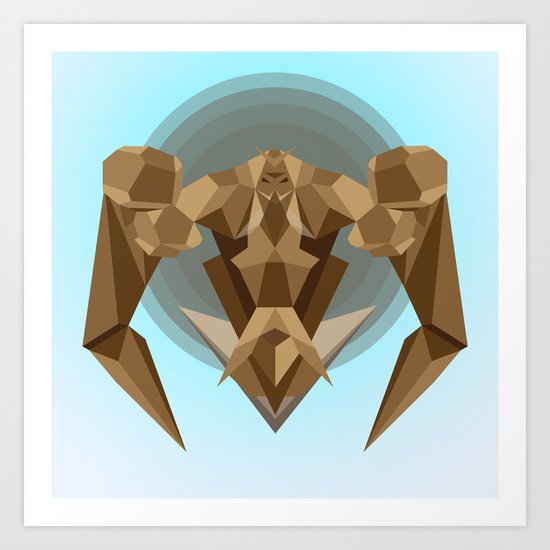 Chocolate Robot Art Print