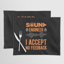 Funny Sound Engineer Placemat