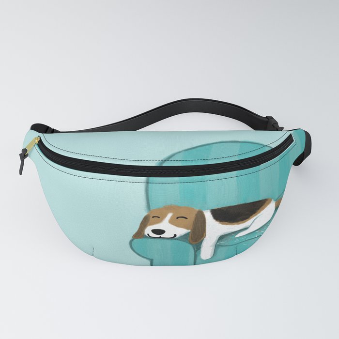 Happy Couch Beagle | Cute Sleeping Dog Fanny Pack