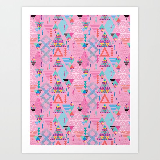 GeoTribal Pattern #008 Art Print