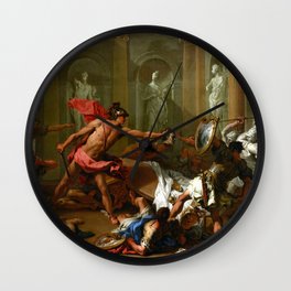 Sebastiano Ricci Perseus Confronting Phineus with the Head of Medusa Wall Clock