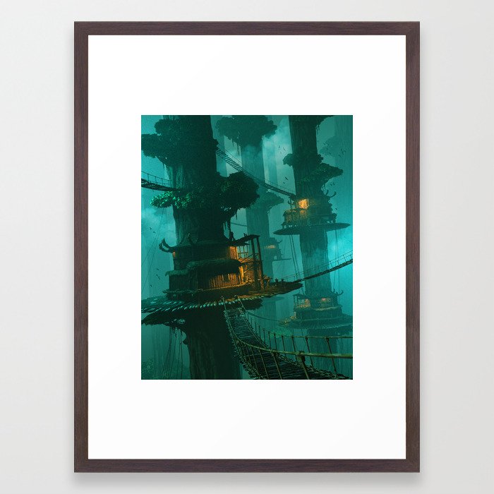 OVERGROWTH (everyday 05.12.19) Framed Art Print by beeple | Society6