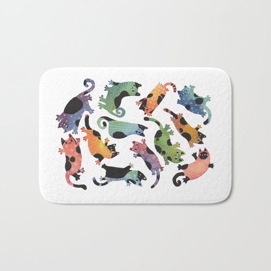 12 cats Bath Mat