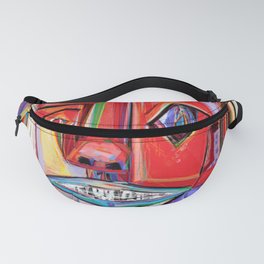 Bewildered, abstract portrait Fanny Pack