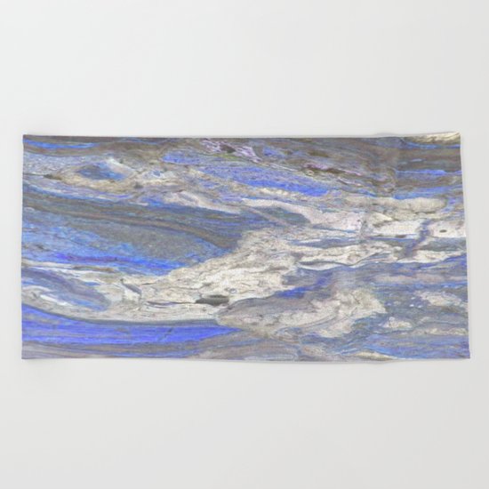 Arabescato-Orobico-Blue-Marble Beach Towel