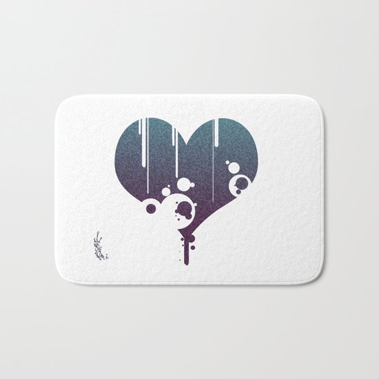 purple heart Bath Mat