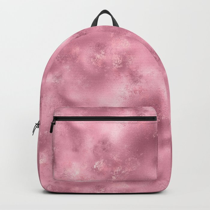 Glam Pink Metallic Texture Backpack