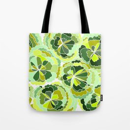 Floral Green Tote Bag