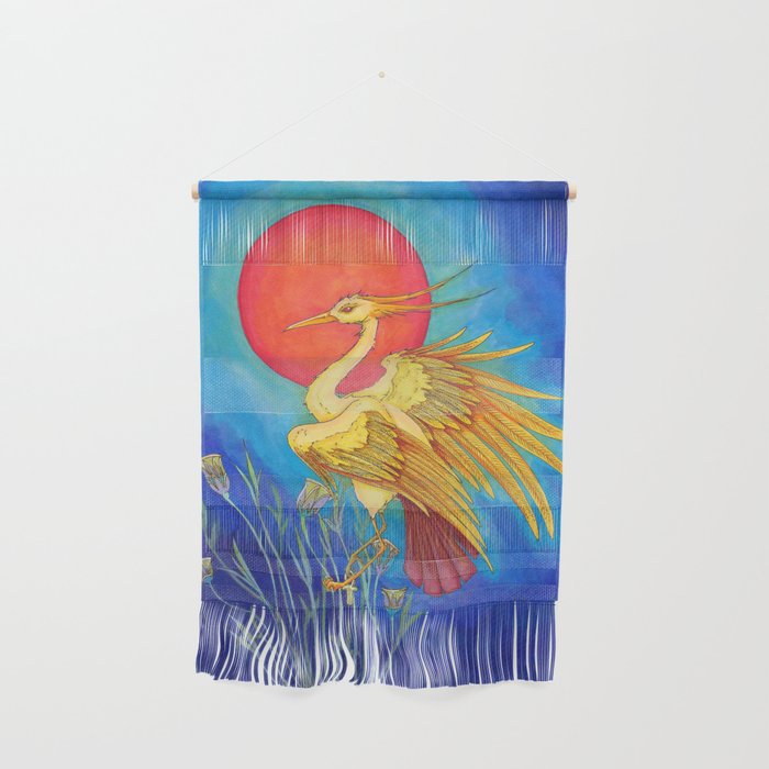 Ra as the Bennu Bird Wall Hanging