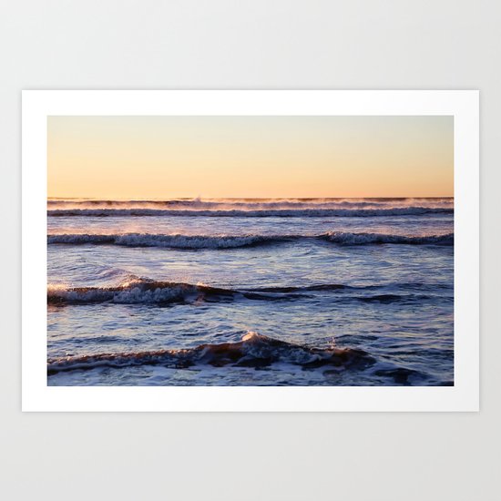 winter ocean Art Print