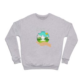 yoga in nature yoga quotes Crewneck Sweatshirt